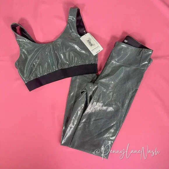 NWT Heroine Sport Marvel Sports Bra & Legging Set Platinum - Picture 2 of 8
